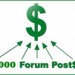 I will make 3,000 forum post backlink with your URL + keywords